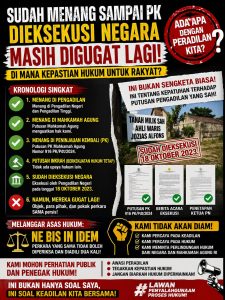 Putusan Sudah Inkrah hingga MA & PK, Tanah Telah Dieksekusi, Namun Digugat Kembali Kepastian Hukum Dipertanyakan
