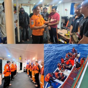 13 Penumpang KLM Cajoma V Selamat dari Karam di Perairan TNS, Basarnas Ambon Gerak Cepat Lakukan Evakuasi