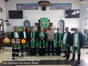 Sepekan Jabat Kapolsek, Rudy Ahab Mulai Safari Kamtibmas dari Jemaat GPM Menara Kasih
