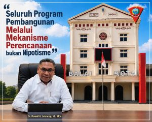 Jubir Pemkot: Seluruh Program Pembangunan Melalui Mekanisme Perencanaan, Bukan Nepotisme