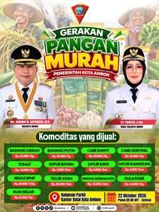 Sambut Hari Pangan Sedunia, Pemkot Ambon Gelar GPM
